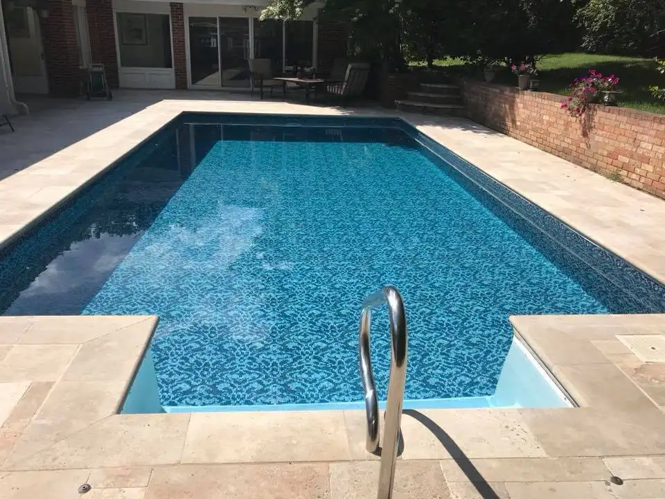Swimming pool mosaics installation process, Sterling, VA